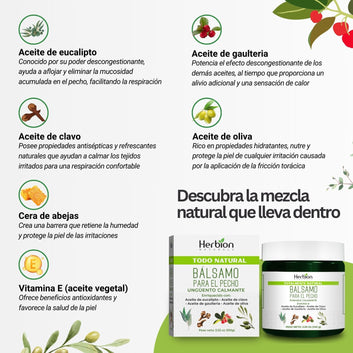 Todo Natural Bálsamo Frote el Pecho